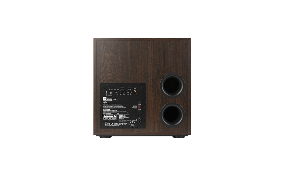 Bass-Reflex Design with Dual Rear-Firing Flared Ports